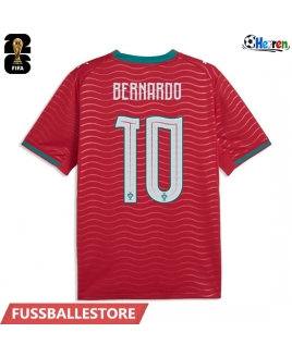 Günstige Portugal Bernardo Silva #10 Heimtrikot WM 2026 Kurzarm